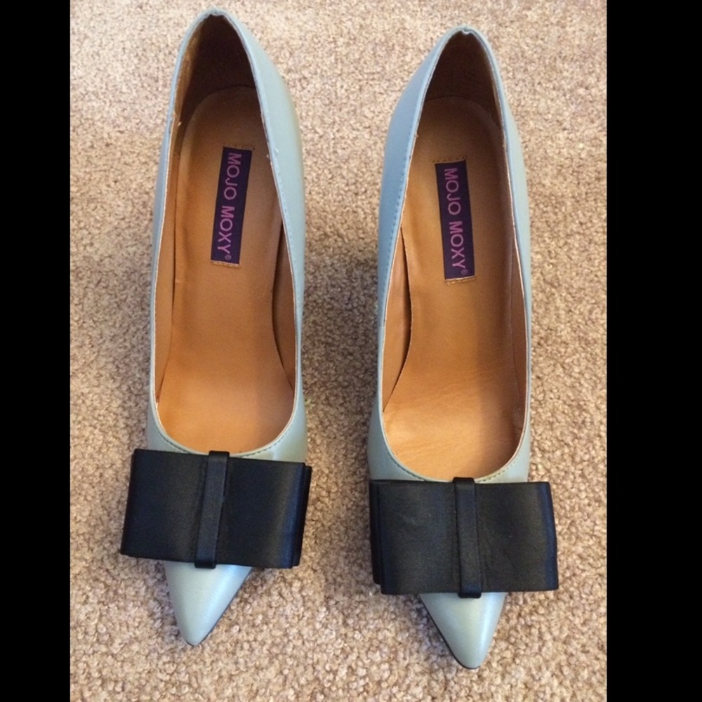Women’s Mojo Moxy Grey Dress Pumps Heels Shoes 7.5